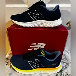 New Balance Men's Navy and White Athletic Shoes